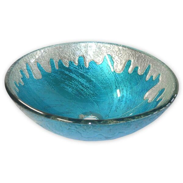 Eden Bath Blue Ice Glass Vessel Sink EB_GS33